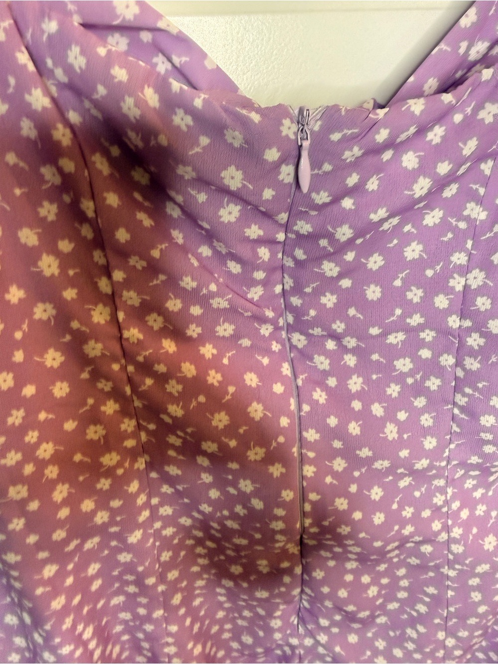 Princess Polly Freyah Mini Dress Purple Floral US 6 - Picture 4 of 6